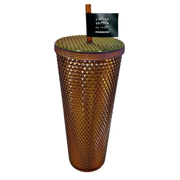Starbucks Limited Edition 50th Anniversary Studded Cold Cup Tumbler NWT 24 FL OZ - Picture 2 of 5